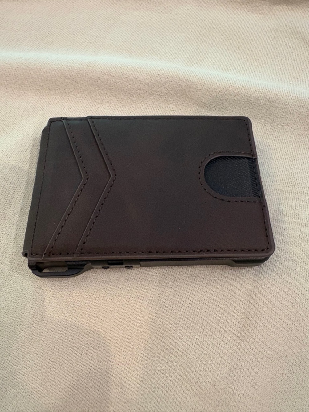Minimalist Men's Bifold Card Wallet - Brown